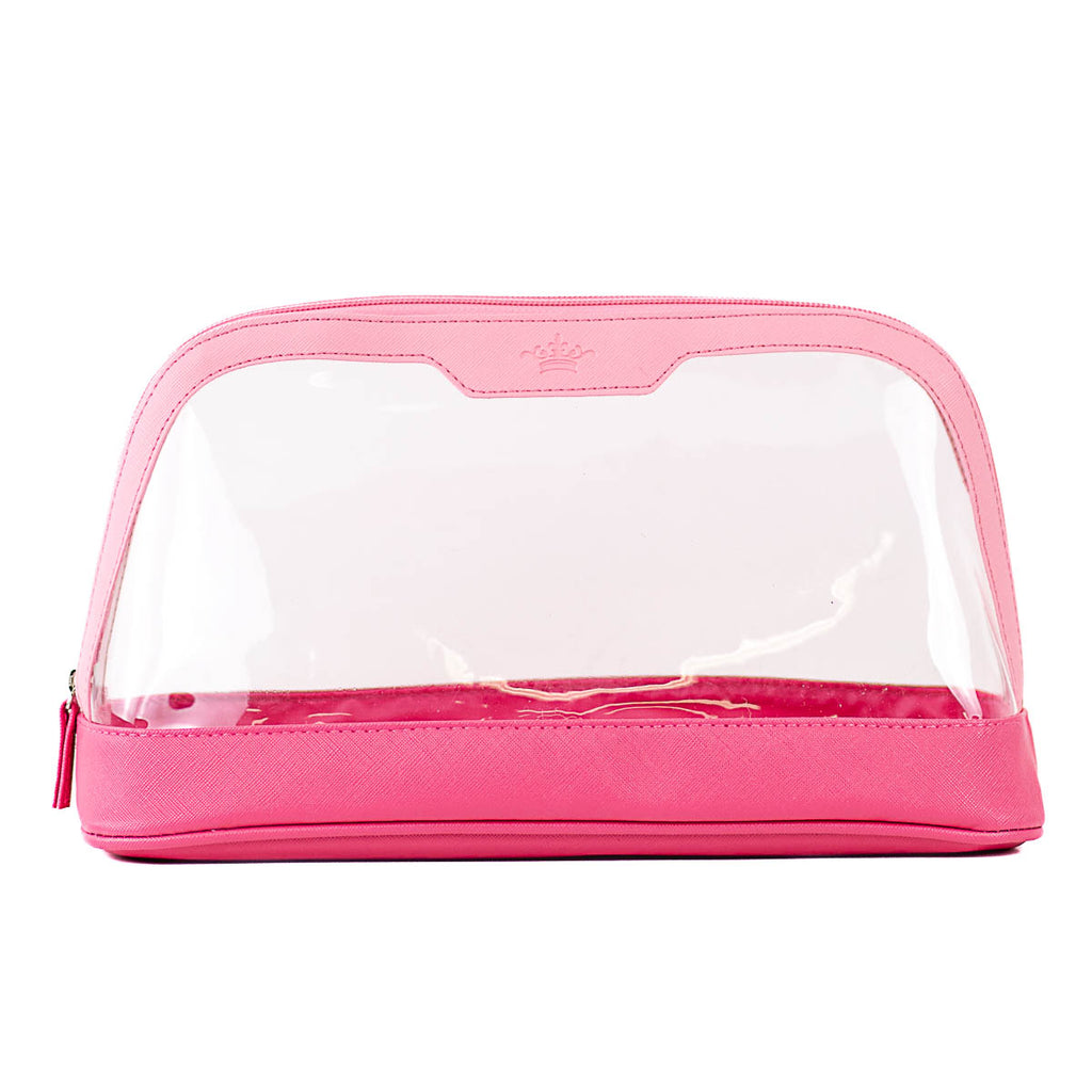 The Royal Standard Jenna Cosmetic Case in Light Pink/Pink