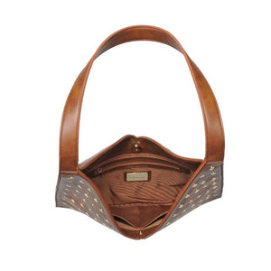 Tori Studded Hobo | Chocolate