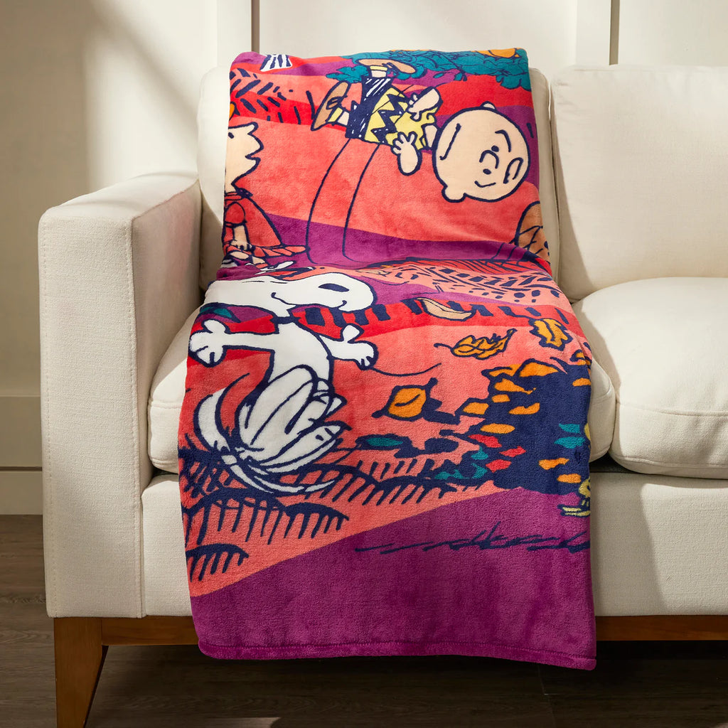 Vera Bradley Plush Throw - Fall for Peanuts