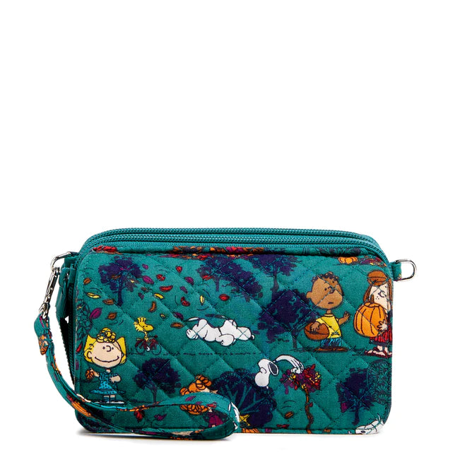 Vera Bradley RFID All in One Crossbody - Peanuts Fall Meadow
