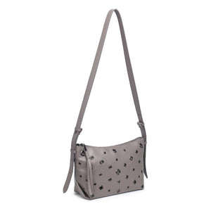 Taran Grommet Crossbody | Grey