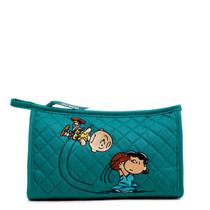 Vera Bradley Whimsy Trapeze Cosmetic - Peanuts Fall Meadow