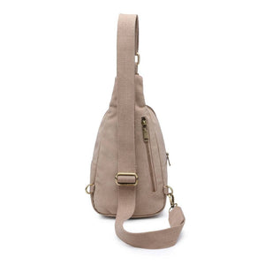 Regina Studded Sling Backpack | Natural