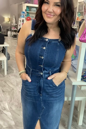 Frankie Denim Overall Dress