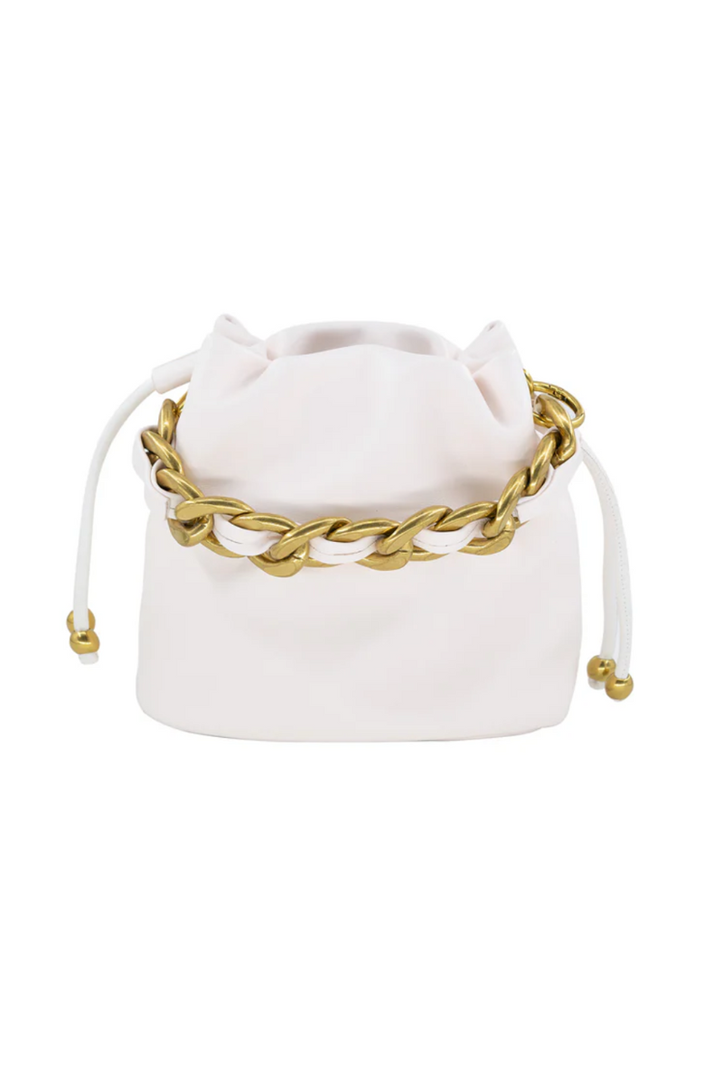 Aurora Drawstring Bag | White