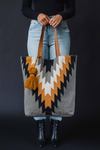 Gray, Black, Mustard & Cream Aztec Tote