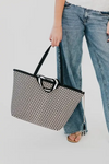 Woven Tiffany Organizer Tote Bag