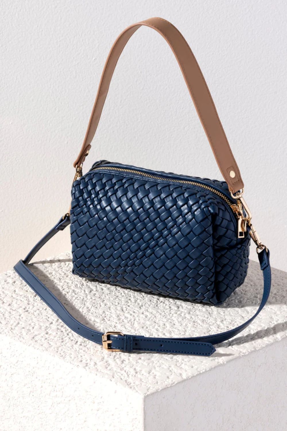 Blythe Boxy Cross-Body Bag | Navy