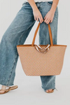 Woven Tiffany Organizer Tote Bag