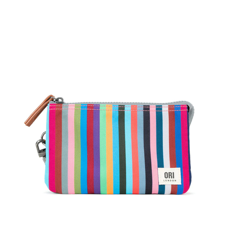 Ori London - CARNABY WITH WRIST STRAP MULTI STRIPE RECYCLED CANVAS