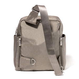 Baggallini Convertible Backpack Sling- Sterling Shimmer