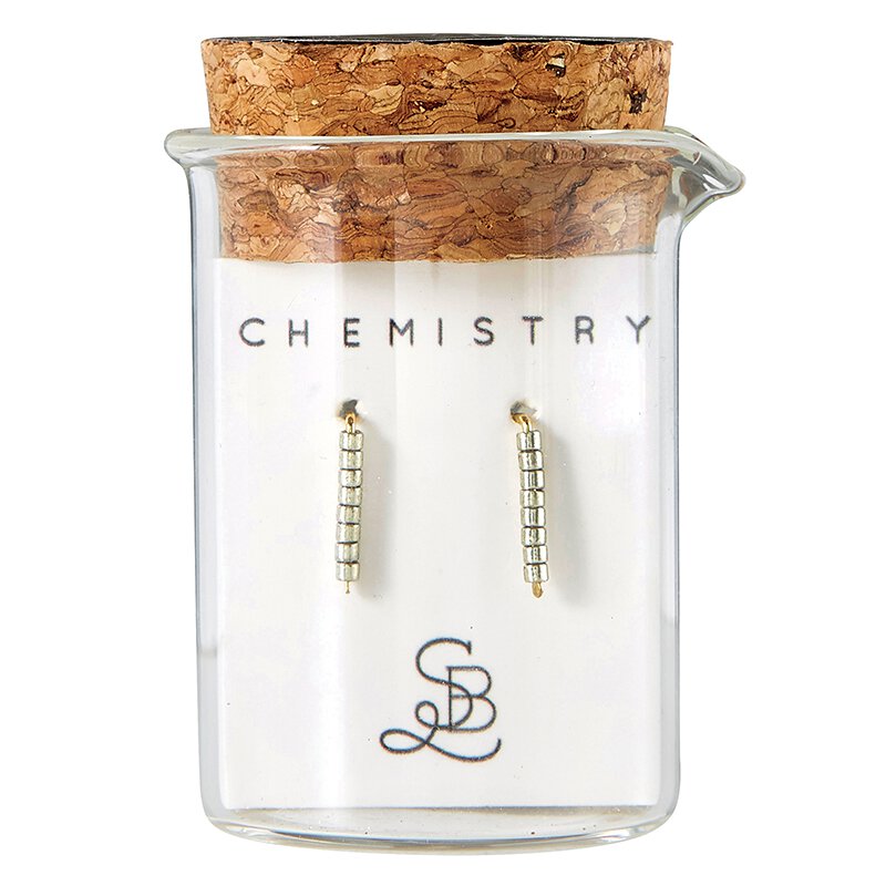 Pewter Chemistry Earrings