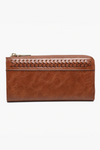 Gia Vegan Whipstitch Wallet | Brown