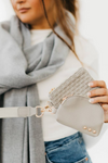 Wonderlust Woven Dual Pouch Wristlet | Gray