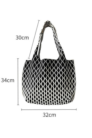 Green Vibe Knit Tote