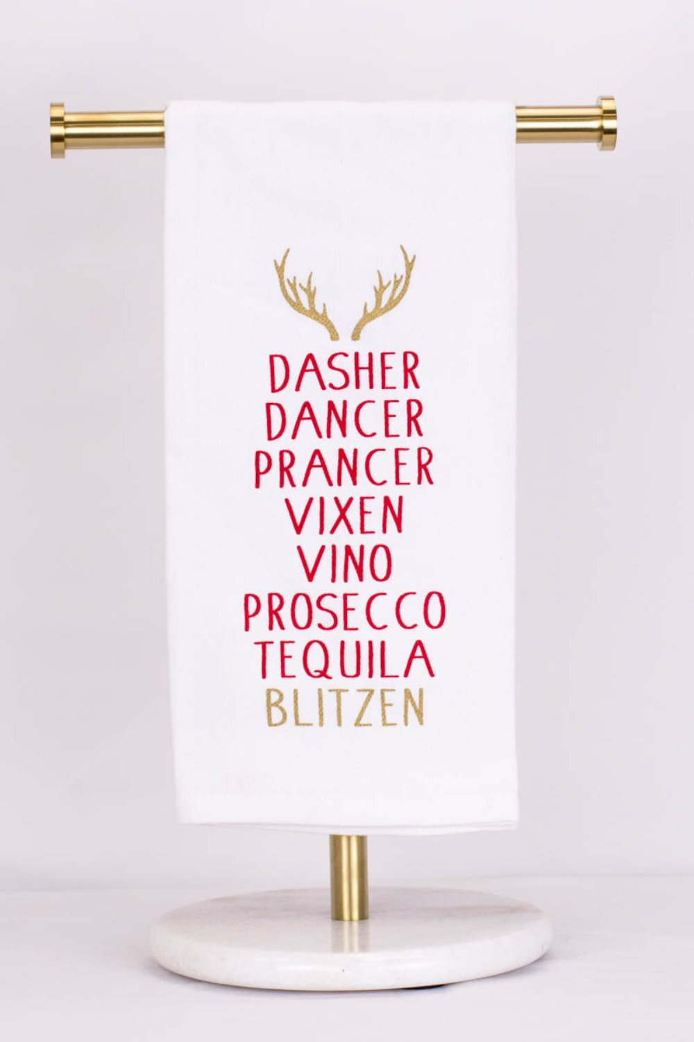 Blitzen Christmas Hand Towel