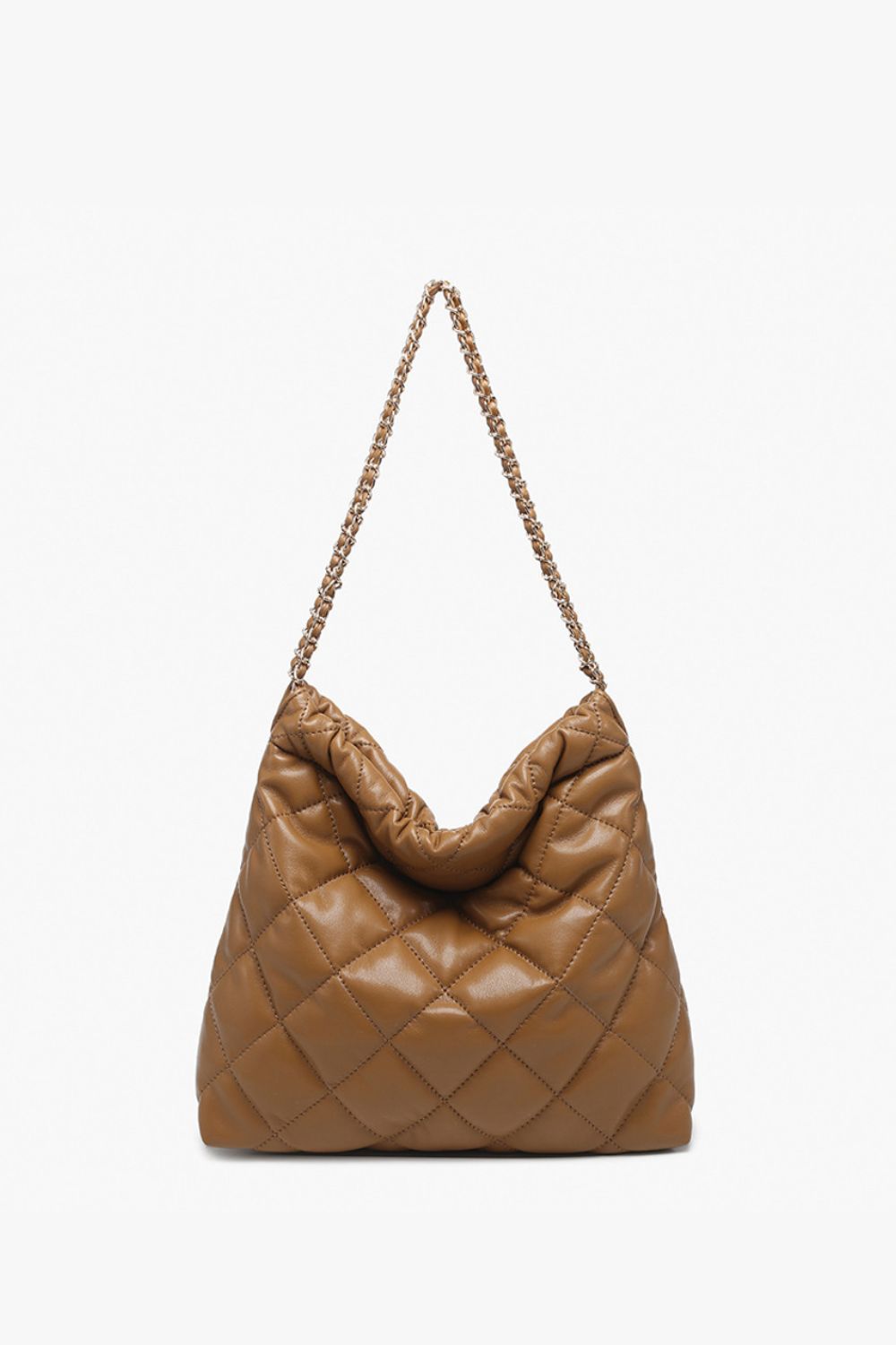 Houston Quilted Shoulder Bag w/ Chain Strap