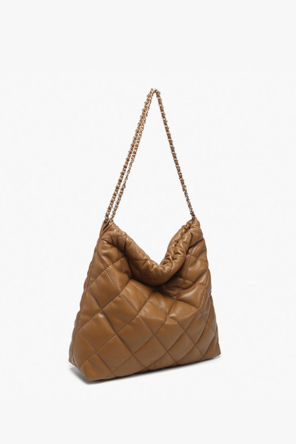 Houston Quilted Shoulder Bag w/ Chain Strap