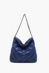 Houston Quilted Shoulder Bag w/ Chain Strap