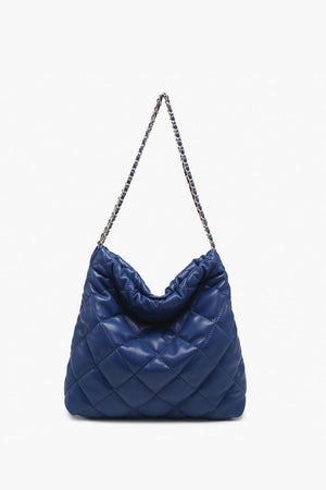 Houston Quilted Shoulder Bag w/ Chain Strap