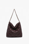 Houston Quilted Shoulder Bag w/ Chain Strap