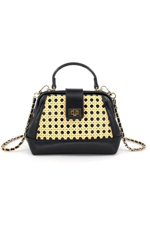 Juliette Rattan Bag | Black