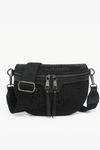 PREORDER Kai Rhinestone Belt Bag | Black