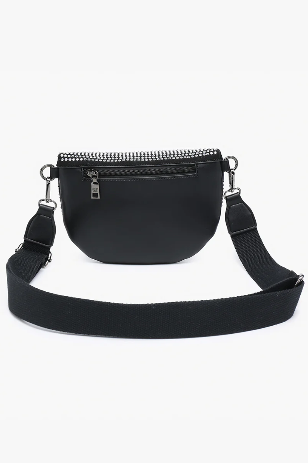 PREORDER Kai Rhinestone Belt Bag | Black