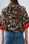 Leopard Button-Up Top