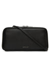 Black crossbody bag with 'Matt & Nat' branding on a white background