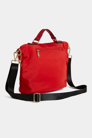 Mariah Chunky Zipper Crossbody | Red