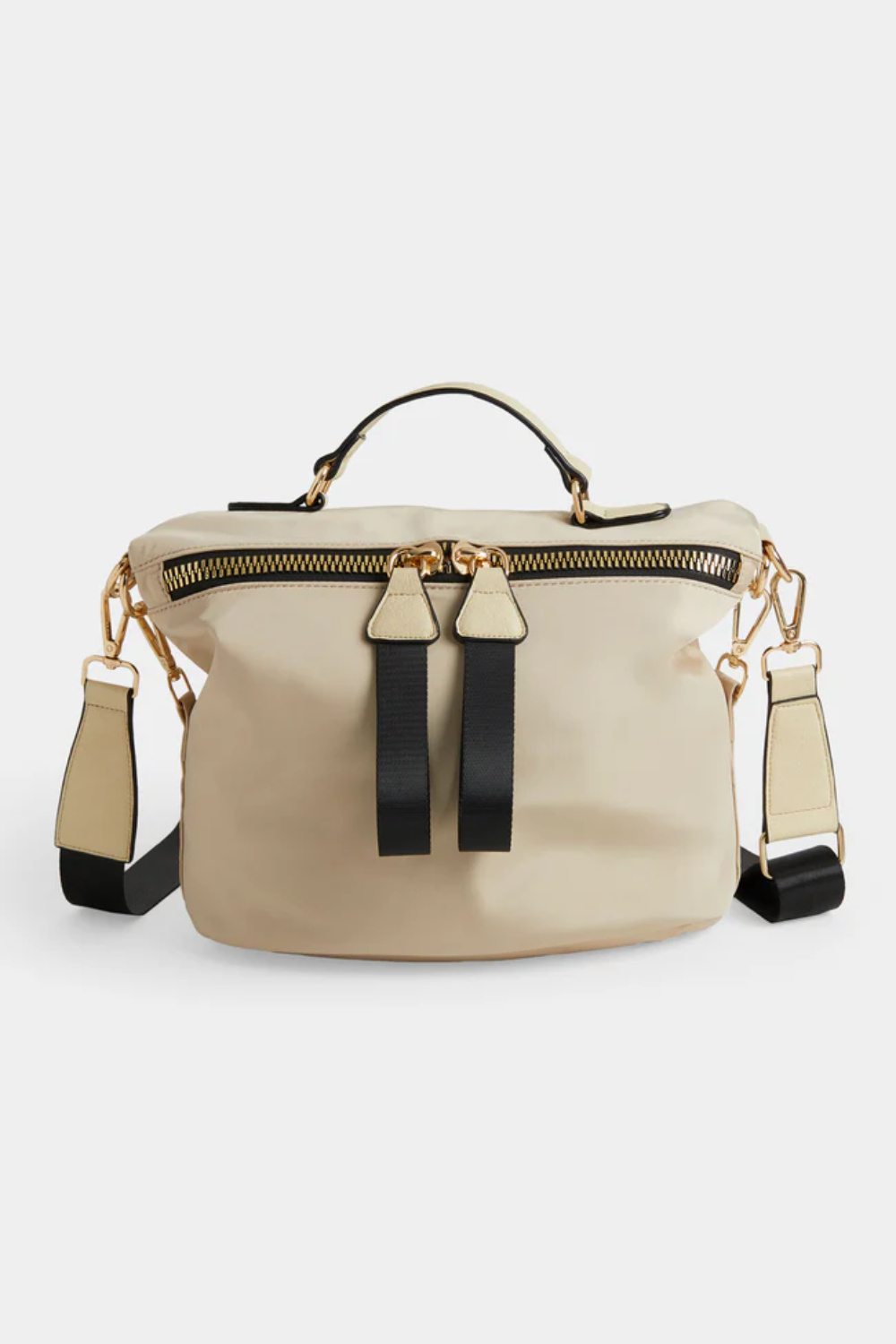 Mariah Chunky Zipper Crossbody | Tan