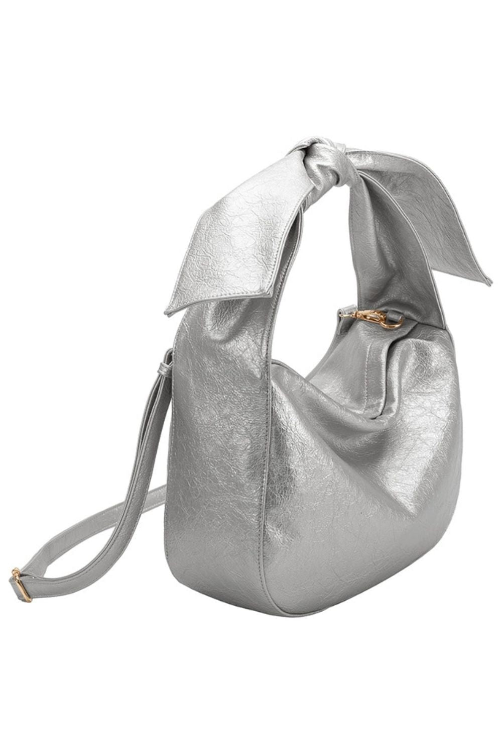 Marni Silver Recycled Vegan Crossbody Bag