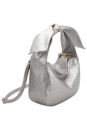 Marni Silver Recycled Vegan Crossbody Bag
