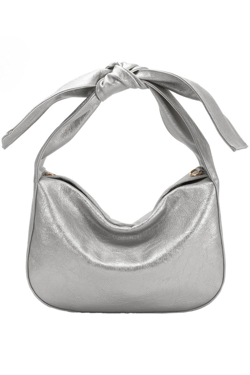 Marni Silver Recycled Vegan Crossbody Bag