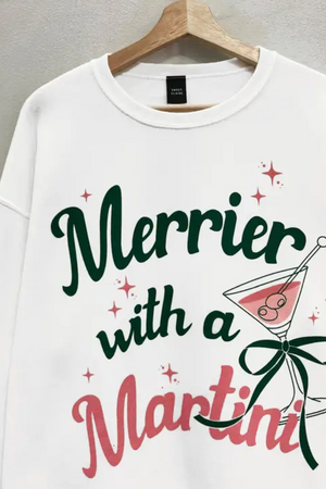 Merry Martini Christmas Sweatshirt | PREORDER