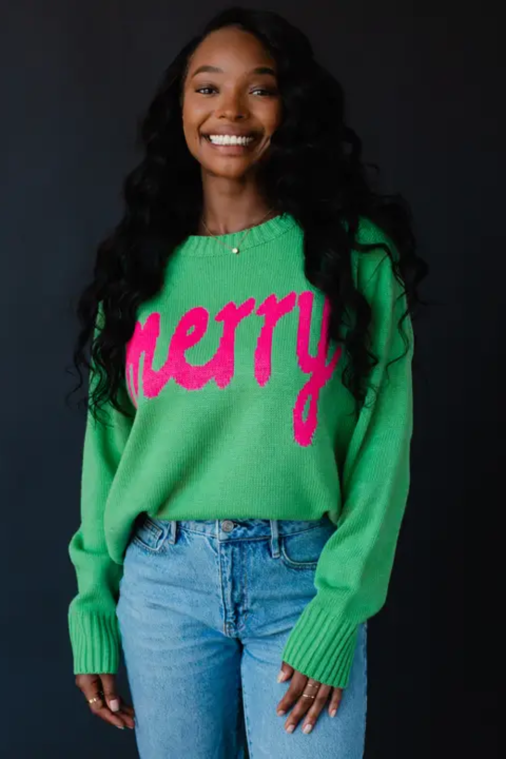 Mint Green Merry Sweater