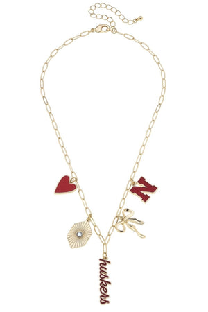 PREORDER | Nebraska Huskers Paper Clip Charm Collector Necklace