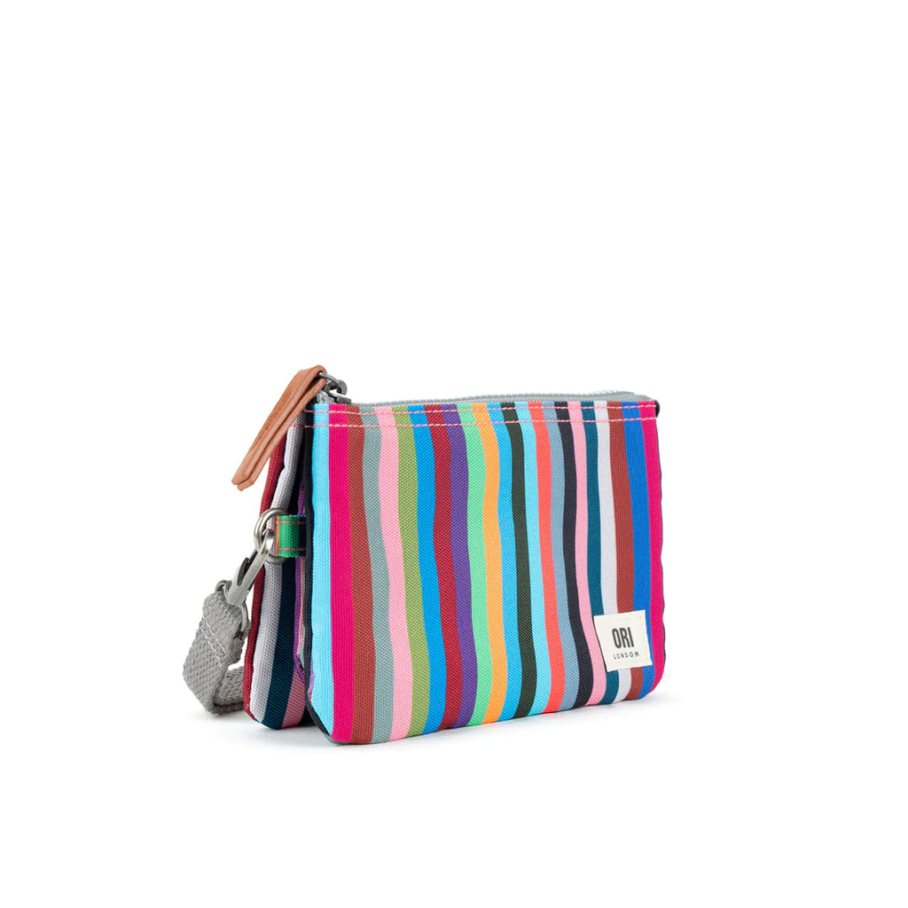 Ori London - CARNABY WITH WRIST STRAP MULTI STRIPE RECYCLED CANVAS