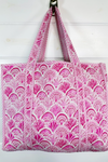 The Audrey | Pink Seashells Tote Bag