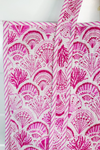 The Audrey | Pink Seashells Tote Bag