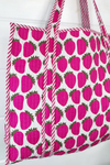 The Audrey | Pink Strawberry Tote Bag