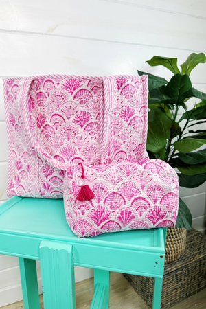 The Molly | Pink Seashell Print