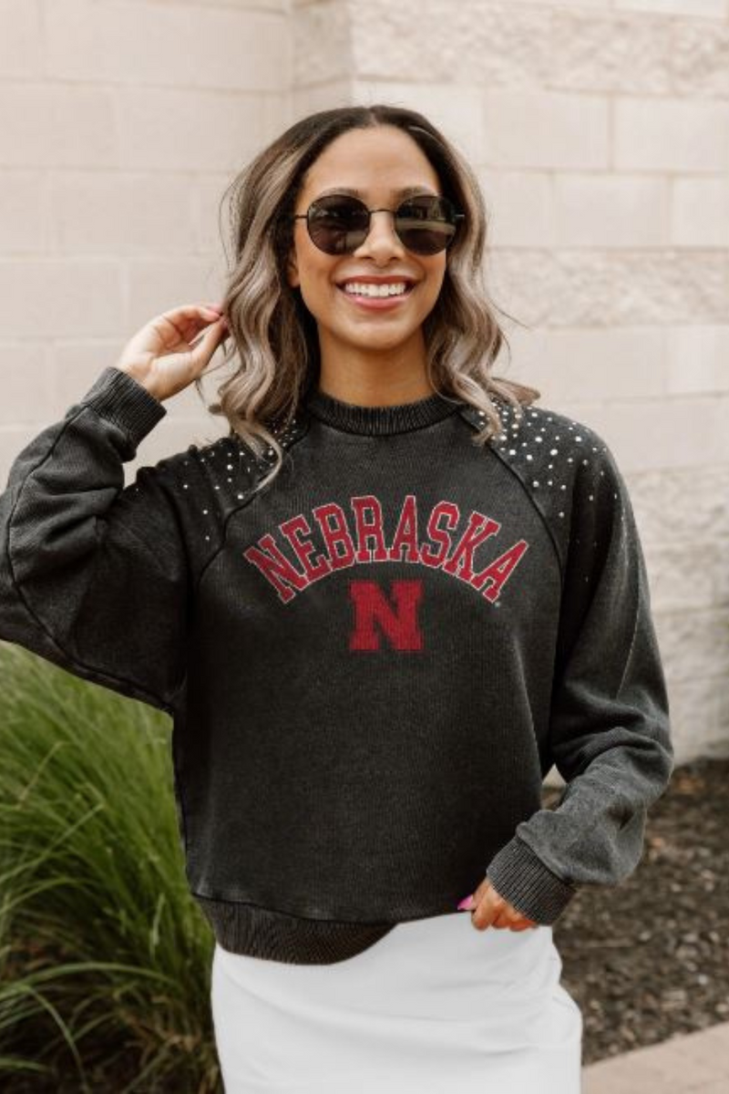 Nebraska Cornhuskers Studded Pullover