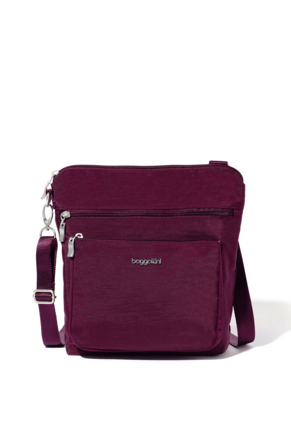 Baggallini Modern Large Pocket Crossbody Mulberry Material