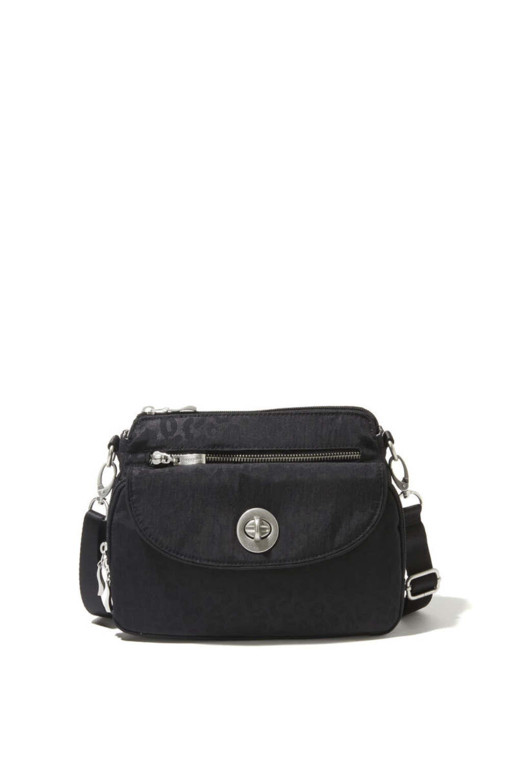 Baggallini Calais Crossbody Bag - Black Cheetah