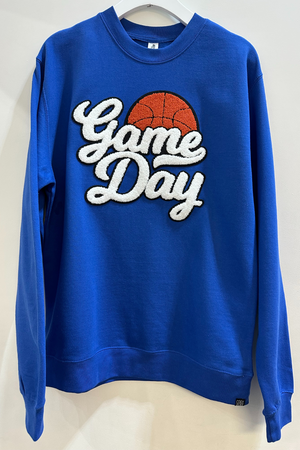 Blue Basketball Game Day Sweatshirt