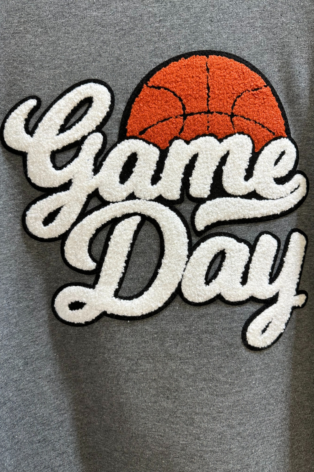 Grey Basketball Game Day Sweatshirt