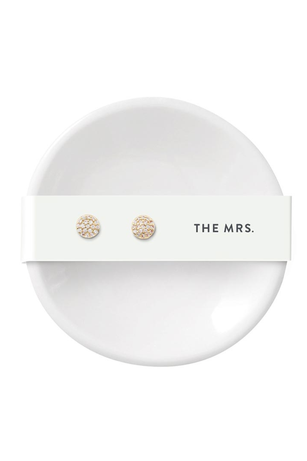The Mrs. Ceramic Ring Dish & Earrings