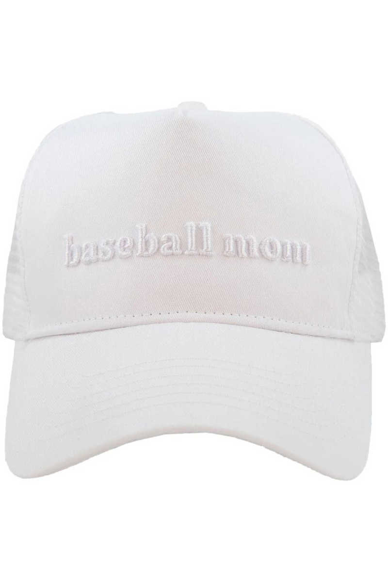 Baseball Mom 3D Embroidered Trucker Hat - PREORDER